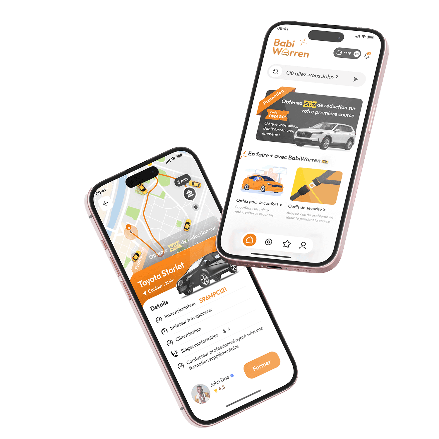 BabiWarren App pour Chauffeurs